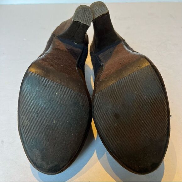 XOXO Women's Lace Up Brown Heels Fabric Upper Size 8M - Picture 7 of 8